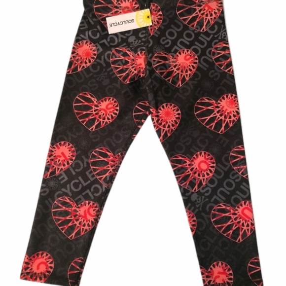 SOULCYCLE x TEREZ Girls "Wheels & Hearts" Capri - Picture 1 of 6